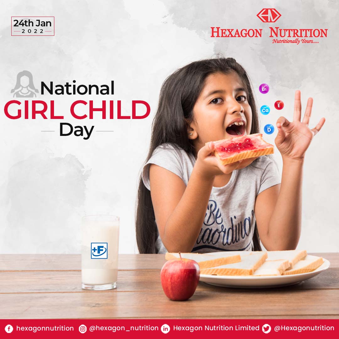 National Girl child day- 24th Jan 2022 | Hexagon Nutrition